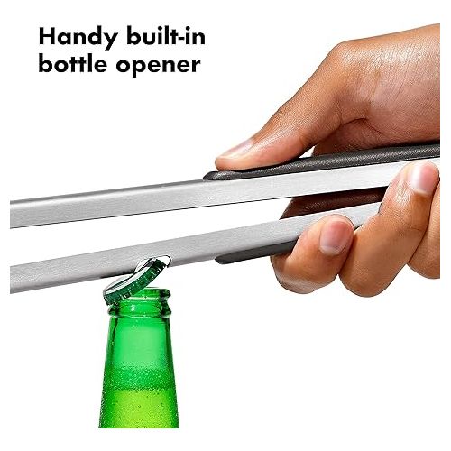  OXO Good Grips Grilling Tongs with Built-In Bottle Opener