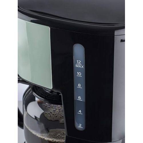  Korona 10665 Retro Coffee Machine, Mint, 1.5 Litres, Filter Coffee Machine, LCD Display, Timer, Coffee Machine with Permanent Filter