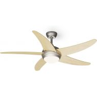 Klarstein Chic 132 cm Ceiling Fan with Light and Efficient DC Motor - Smart Summer/Winter Conversion for Optimal Air Conditioning - Small Fan, Great Effect!