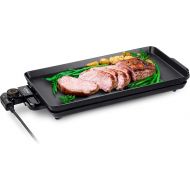 Ufesa Aspen Electric Tabletop Grill, Plancha/Teppanyaki Griddle with Non-Stick Coating Die-Cast Aluminium, Non-Stick, BPA Free, Dimensions 49 x 8.3 x 27 cm, Black