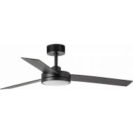 Faro Barth Black Ceiling Fan with 3 Blades and LED Light