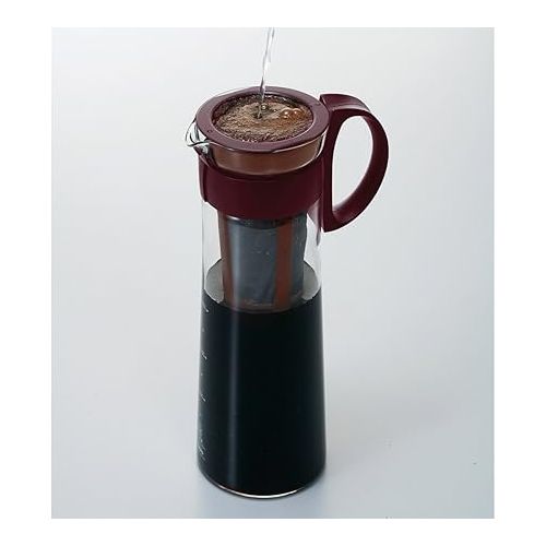  Hario Mizudashi Cold Brew Coffee Pot Teekanne, Glas, braun, 1000 ml