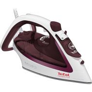 Tefal FV5716 Easygliss Plus Steam Iron | 190 g/min Steam Boost | Vertical Steam | XL Water Filling Opening | Stable Shelf | Durilium AirGlide Soleplate | White/Bordeaux