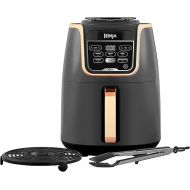 Ninja Air Fryer MAX Hot Air Fryer, 5.2L Airfryer, with Tongs, Family Size, Non-Stick Coating, Dishwasher Safe Basket, 5-in-1, Amazon Exclusive, Copper/Black, AF150EUCP