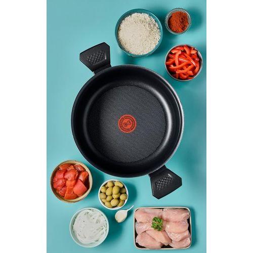  Tefal Easy Cook & Clean B5544602 Saucepan 24 cm (4.7 L) + Lid for All Hobs Except Induction