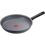 Tefal G28006 Natural On Frying Pan 28 cm Mineralia + Non-Stick Coating Thermal Signal Suitable for All Hobs Induction Thermal Fusion Mineralia Stone Effect