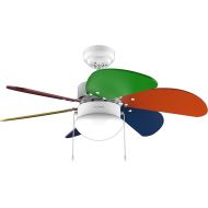 Cecotec EnergySilence Aero 360 ColorFull Deckenventilator mit Licht 50W, Durchmesser 36