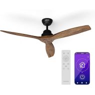 Klarstein Smart Ceiling Fan 132 cm with DC Motor - Economical Small Fan for Summer & Winter Operation, Perfect Room Cooling & Heat Distribution