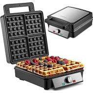 XXL 4 Waffle Irons 1200 Watt Waffle Maker Panini Grill Waffle Toaster Electric Grill XXL Waffle Maker Waffle Maker Waffle Maker