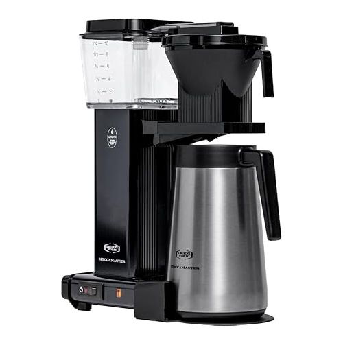  Moccamaster KBGT Thermos, Kaffeemaschine mit Thermoskanne, Filterkaffeemaschine, Schwarz, 1.25 Liter