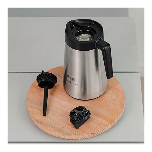  Moccamaster KBGT Thermos, Kaffeemaschine mit Thermoskanne, Filterkaffeemaschine, Schwarz, 1.25 Liter