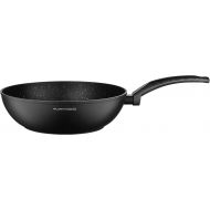 FLORINA - Bono Aluminium Frying Pan I 18 cm Diameter I Induction Pan I Non-Stick Coating Universal Pan I Suitable for Induction Cookers, Gas Hobs and Electric Hobs (Black)