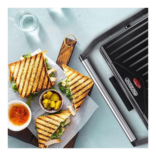  monzana Contact Grill, Table Grill - Non-Stick Coating - Sandwich Toaster, Panini Maker - BPA-Free