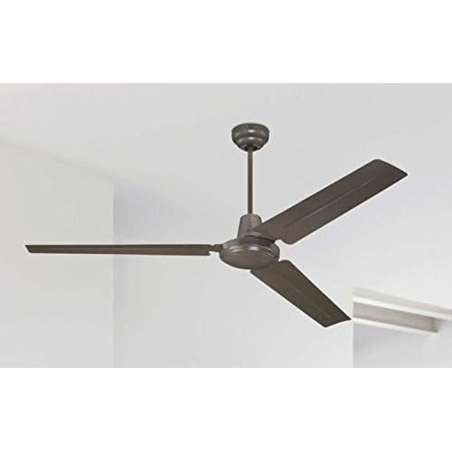  142 cm Deckenventilator Industrial 78623 mit drei Flugeln in der Ausfuhrung Espresso