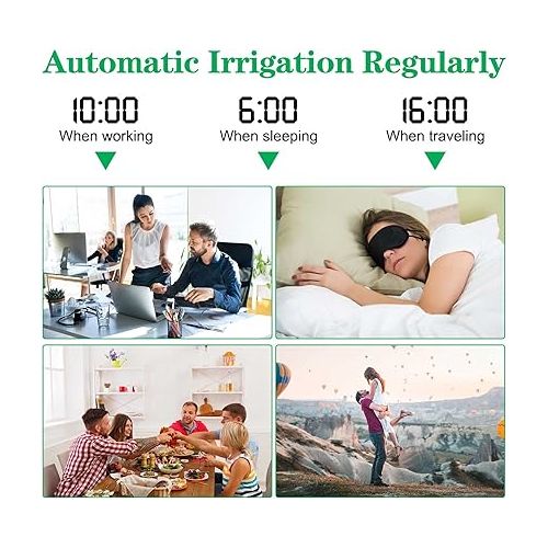  Johgee Irrigation Computer WLAN with WiFi Hub, Irrigation Computer WiFi Intelligent Automatic Garden Watering with Smart App Controllable, Works with Amazon Alexa & Google Assistant