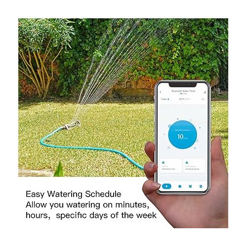  Johgee Irrigation Computer WLAN with WiFi Hub, Irrigation Computer WiFi Intelligent Automatic Garden Watering with Smart App Controllable, Works with Amazon Alexa & Google Assistant