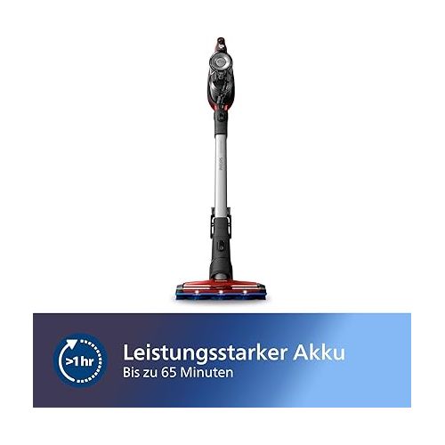  Philips SpeedPro Max Cordless Vacuum Cleaner - 2-in-1 Device, Vacuum Cleaner and Handheld Vacuum Cleaner, Up to 65 Minutes of Runtime, 360-Degree Suction Nozzle (XC7042/01)