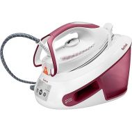 Tefal SV8012 Express Anti-Calc Steam Iron Station, 2800 Watts, Continuous Steam Quantity: 120 g/min, Steam Boost: 400 g/min, Water Tank Capacity: 1.8 Litres, Anti-limescale Collector, White/Dusky Pink