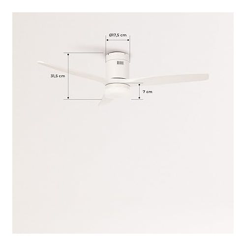  CREATE IKOHS WINDCALM DC STYLANCE WHITE - Ceiling Fan, 40 W, DC, with Light