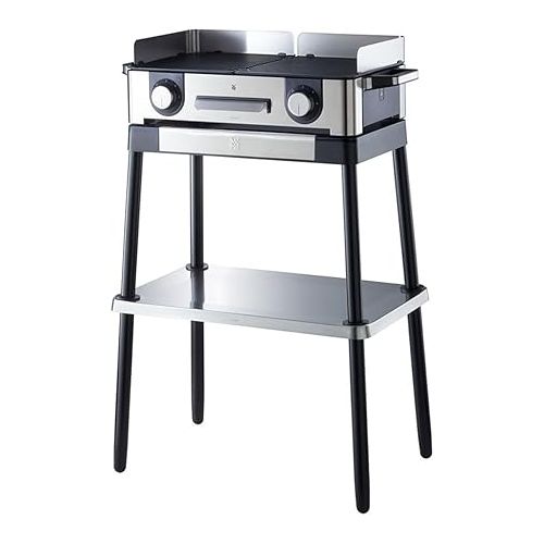  WMF Stand, Grill Table, Accessories for All Grills of the WMF Master Grill, Table Grill Base, 72 cm High, Cromargan Matt/Silver