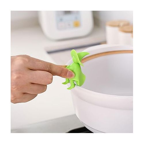  Cooking Spoon Holder Witch on the Stove Spoon Rest Silicone Pot Lid Holder Kitchen Pot Lid Holder Spoon Holder Silicone Lid Lifter Silicone Pan Splash Guard Universal