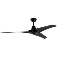 Vourdries Industrial Ceiling Fan with Remote Control Black