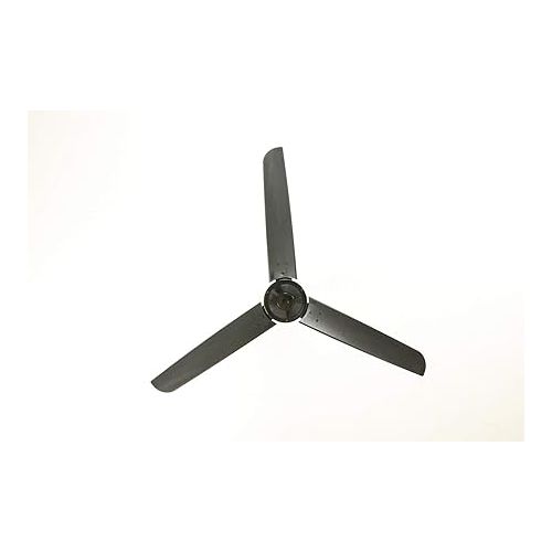  Vourdries Industrial Ceiling Fan with Remote Control Black