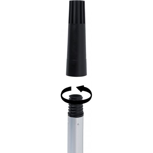  vom Pullach Hof Telescopic Pole 6 Metres with Screw Thread and Adapter Aluminium Rod Extendable Telescopic Rod Thread