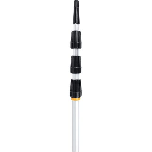  vom Pullach Hof Telescopic Pole 6 Metres with Screw Thread and Adapter Aluminium Rod Extendable Telescopic Rod Thread