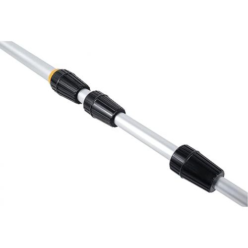  vom Pullach Hof Telescopic Pole 6 Metres with Screw Thread and Adapter Aluminium Rod Extendable Telescopic Rod Thread