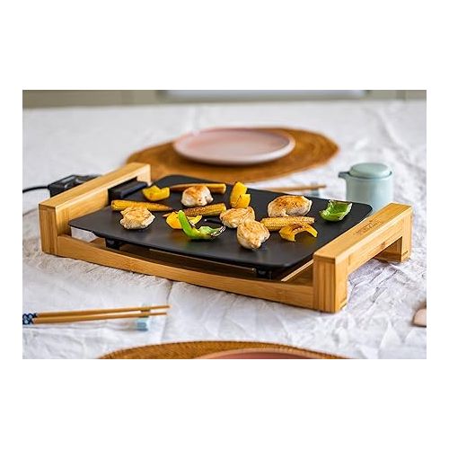  Princess 01.103014.02.001 Table Chef Pure Black, Bamboo, 2500 W