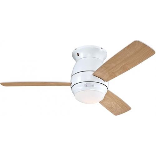  Westinghouse Lighting Halley Ceiling Fan Light, Single Light with Opal Milk Glass