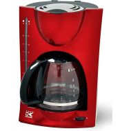 Kalorik Filter-Kaffeemaschine, 1,5 l Fassungsvermogen, Glaskanne, Fur bis zu 12 Tassen, 900 W, Rot, TKG KA 1050 R, Metallic-rot*11427