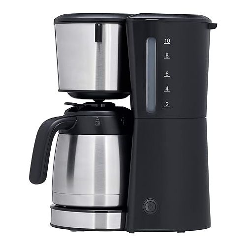  WMF Bueno Pro Coffee Machine with Thermos Flask, Filter Coffee Machine, 10 Cups, Start/Stop, Button, Drip Stop, Swivel Filter, Automatic Shut-Off, 900 W