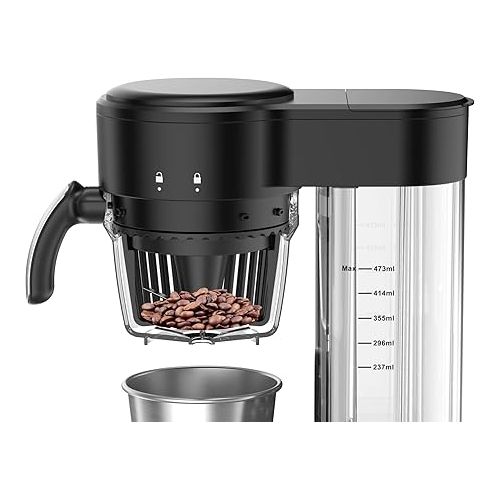  haws Bornholm Coffee Machine with Grinder, 600 W, Thermal Mug