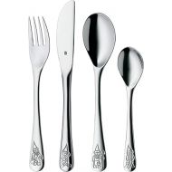 WMF Dwarfs Children's cutlery set 4-piece, children's cutlery stainless steel, cutlery kids from 3 years, cromargan polished, dishwasher safe