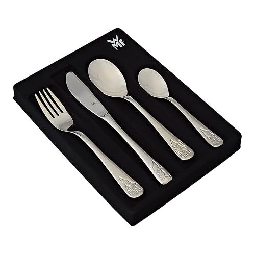  WMF Dwarfs Children's cutlery set 4-piece, children's cutlery stainless steel, cutlery kids from 3 years, cromargan polished, dishwasher safe