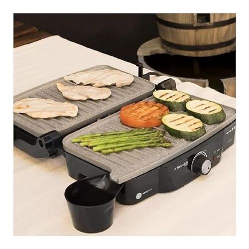  Panini Grill, Electric Grill, Iron and Toasted Sandwich Maker Stone-Coated Rock Slate, 1500 Watts, 28.7 x 17 cm Opening 180 ° Rock '1500 Cecotec.