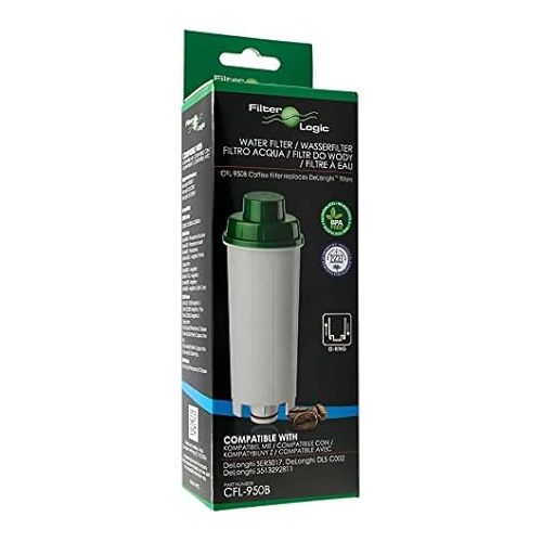  FilterLogic CFL-950B | Water Filter Compatible with DeLonghi DLS C002, DLSC002 Filter Cartridge for Maestosa, Primadonna, Magnifica, Dinamica, Eletta, Autentica, ECAM Fully Automatic Coffee Machines