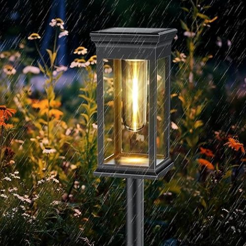  SOLARBABY Solar Lights Outdoor Path Lighting, Solar Garden Lighting, Waterproof Landscape Lighting for Yard, Pathway, Garden, Pack of 6