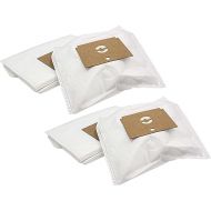 vhbw 20 x Vacuum Cleaner Bags Compatible with Tefal 4551 Vacuum Cleaner, Microfleece, 31 cm x 22 cm, White