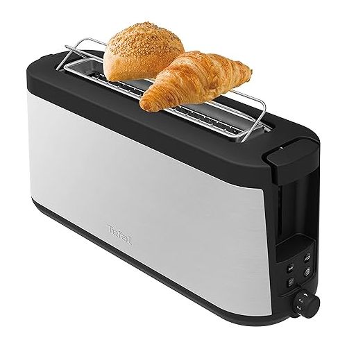  Tefal Element TL4308 Toaster, 7 Browning Levels, 1000 Watts, Silver/Black