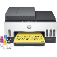 HP Smart Tank 7605 All-in-One Multifunction Printer (Printer, Scanner, Copier, FAX, ADF, WLAN, LAN, AirPrint, Includes Ink for About 3 Years) for Photos and Documents, up to 1200 Pages/Month