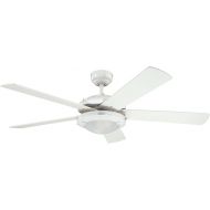 Westinghouse Comet 132 cm/ 52-inches Ceiling Fans, White-White/ Washed Pine