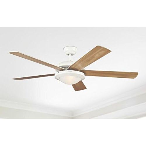  Westinghouse Comet 132 cm/ 52-inches Ceiling Fans, White-White/ Washed Pine