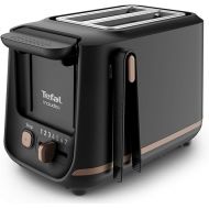 Tefal Black 2 Slot Toaster with Magnetic Clips, Large Controls, 7 Browning Levels, Removable Crumb Tray, Raise Function TT533811