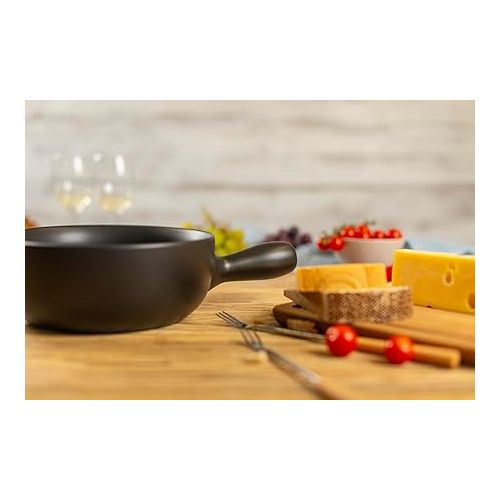  Kuhn Rikon 32307 Black Clay Cheese Fondue