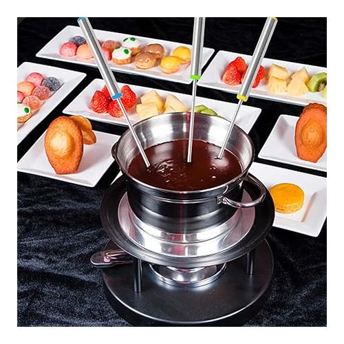  12 Stuck Hot Pot Gabeln, Edelstahlgabeln, Hot Pot Besteck, Pralinengabeln, Candy Chocolate Fondue Gabeln, Schokoladenbesteck, Hot Pot Gabeln, Schokoladenfondue-Set, Schokoladenfondue