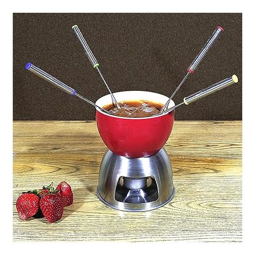  12 Stuck Hot Pot Gabeln, Edelstahlgabeln, Hot Pot Besteck, Pralinengabeln, Candy Chocolate Fondue Gabeln, Schokoladenbesteck, Hot Pot Gabeln, Schokoladenfondue-Set, Schokoladenfondue