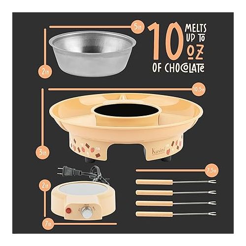  Kusini KFSKV2 Fondue-Set V2, Kunststoff, Edelstahl, Individueller Druck